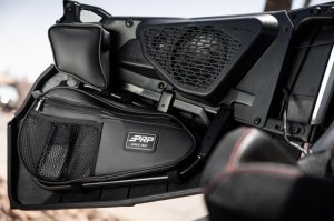 Polaris RZR S900 Knee Pads - Driver and Passenger Side - PRP Seats - With Door Speakers - Black - `14-`23